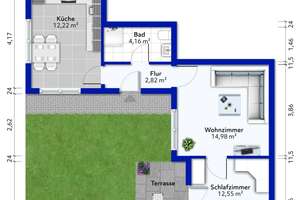 Modernes wohnen, 2-Zi Gartenwohnung -  der Sommer kann kommen  - inkl. TG Stellplatz – Die vollständige Adresse der Immobilie erhältst du vom Anbieter., 40625 Gerresheim, Düsseldorf – Vorschaubild 17