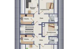 NEU!  Gut vermietetes 6-Fam.-Wohnhaus mit 4 Garagen und 1079 m² Grdst. in Pfinztal! – Im Saalbrett 3, 76327 Pfinztal – Vorschaubild 22