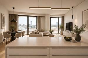 Grand Tower Frankfurt: Exklusive 2-Zimmer-Wohnung im 10. OG mit Balkon & Stellplatz – 60327 Gallus, Frankfurt am Main – Vorschaubild 5