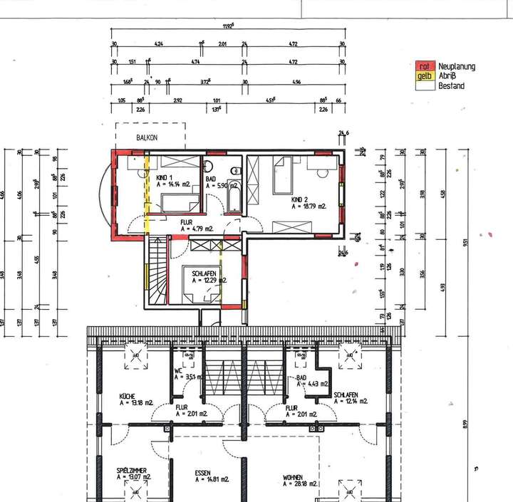 Grundriss Obergeschoss