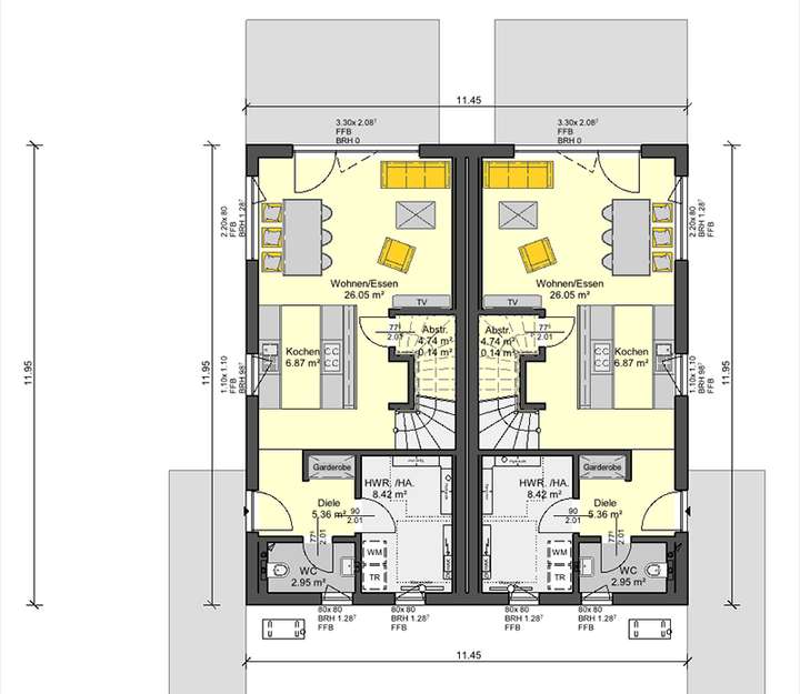 Grundriss Gemello-SD-147 EG