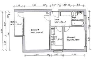 Urbanes Wohnen im Berliner Westend – Bezugsfreie 2-Zimmer-Wohnung mit Loggia & Tiefgaragenstellplatz – Reichsstraße 94, 14052 Westend, Berlin – Vorschaubild 2