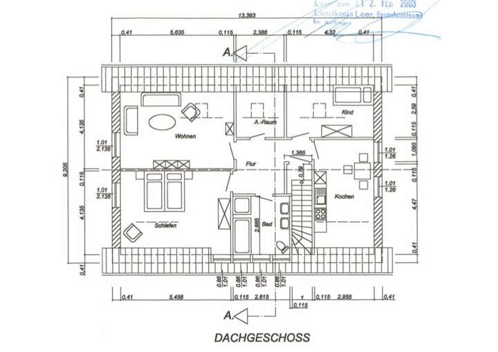 Grundriss Dachgeschoss