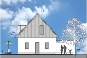Effizienzhaus 40 zum Bestpreis - Freistehendes EFH in ruhiger Toplage *Neubau*Wärmepumpe* – Augsburg – Vorschaubild 5