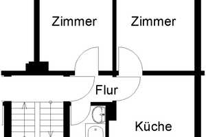 Günstige 2-Zimmer-Wohnung in Stadtlage – Rosenwinkel 15, 37081 Göttingen (Kreis) – Vorschaubild 2