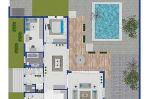 Luxuriöser Winkelbungalow mit beheizbarem Pool – Mannheim – Vorschaubild 16