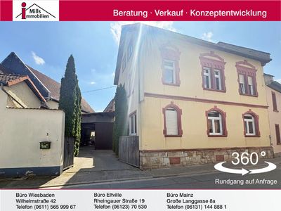 Schornsheim: Charmantes Einfamilienhaus mit Scheunen und großem Innenhof