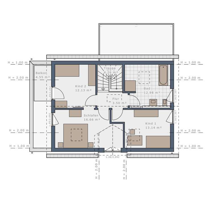 Grundriss Obergeschoss