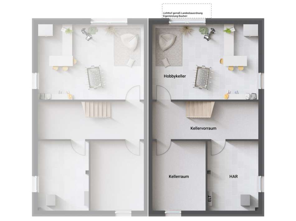 Grundriss SW Wohnkeller