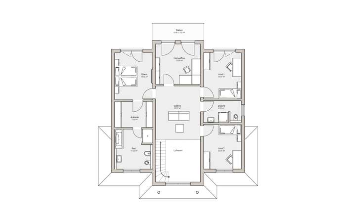 Grundriss Obergeschoss