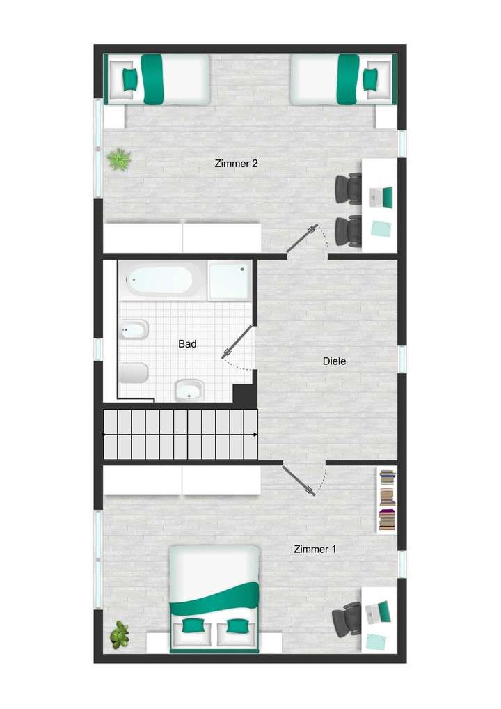 Grundriss 25 Obergeschoss