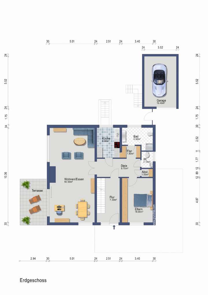 Grundriss Erdgeschoss