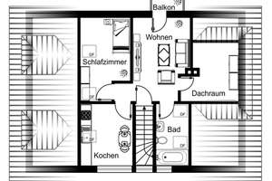 Renovierte 2-Ziimer Dachgeschosswohnung in Reckendorf zu vermieten – Greifenklaustraße 10, 96182 Reckendorf – Vorschaubild 8