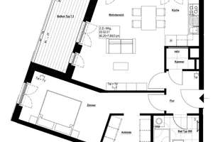 Zentrale 2-Raum-Wohnung mit Einbauküche und Balkon – Schweriner Straße 47, 1067 Wilsdruffer Vorstadt/Seevorstadt-West, Dresden – Vorschaubild 8