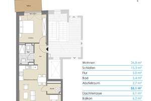 2,5-Zimmer-Neubauwohnung an der Kieler Hörn – Die vollständige Adresse der Immobilie erhältst du vom Anbieter., 24143 Gaarden-Ost, Kiel – Vorschaubild 9