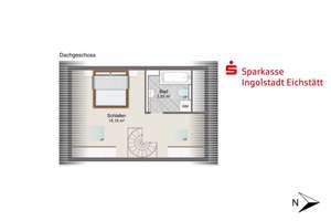 2-Zimmer-Maisonette-Wohnung in Ingolstadt-Süd - Perfekt für Singles oder Paare – Die vollständige Adresse der Immobilie erhältst du vom Anbieter., 85051 Münchener Straße, Ingolstadt – Vorschaubild 12