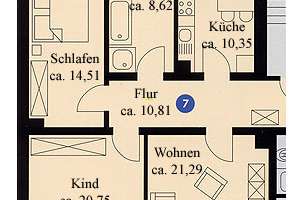 ***ATTRAKTIVE WOHNUNG IN RUHIGER LAGE MIT GROSSEM SÜDBALKON-TAGESLICHTBAD MIT WA/DU!!!*** – Die vollständige Adresse der Immobilie erhältst du vom Anbieter., 9112 Kaßberg, Chemnitz – Vorschaubild 5