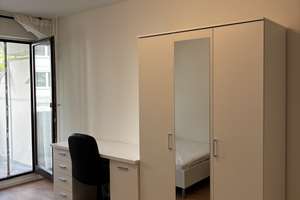 Frisch saniertes und möbeliertes 1 Zimmer Apartment mit Balkon  – Bleichstraße 4-6, 64283 Mitte, Darmstadt – Vorschaubild 4
