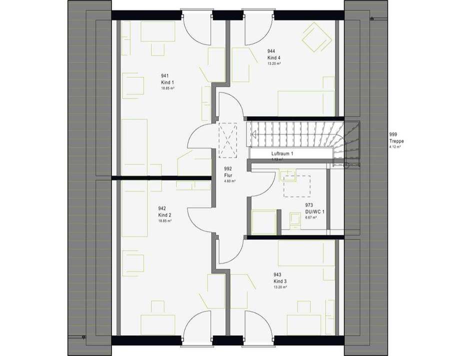 Grundriss Dachgeschoss