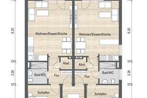 Hofgartennähe #1: Schöne 2 Zi Whg im Hochparterre mit großer Terrasse, EBK und Duschbad – Die vollständige Adresse der Immobilie erhältst du vom Anbieter., 95444 City, Bayreuth – Vorschaubild 7