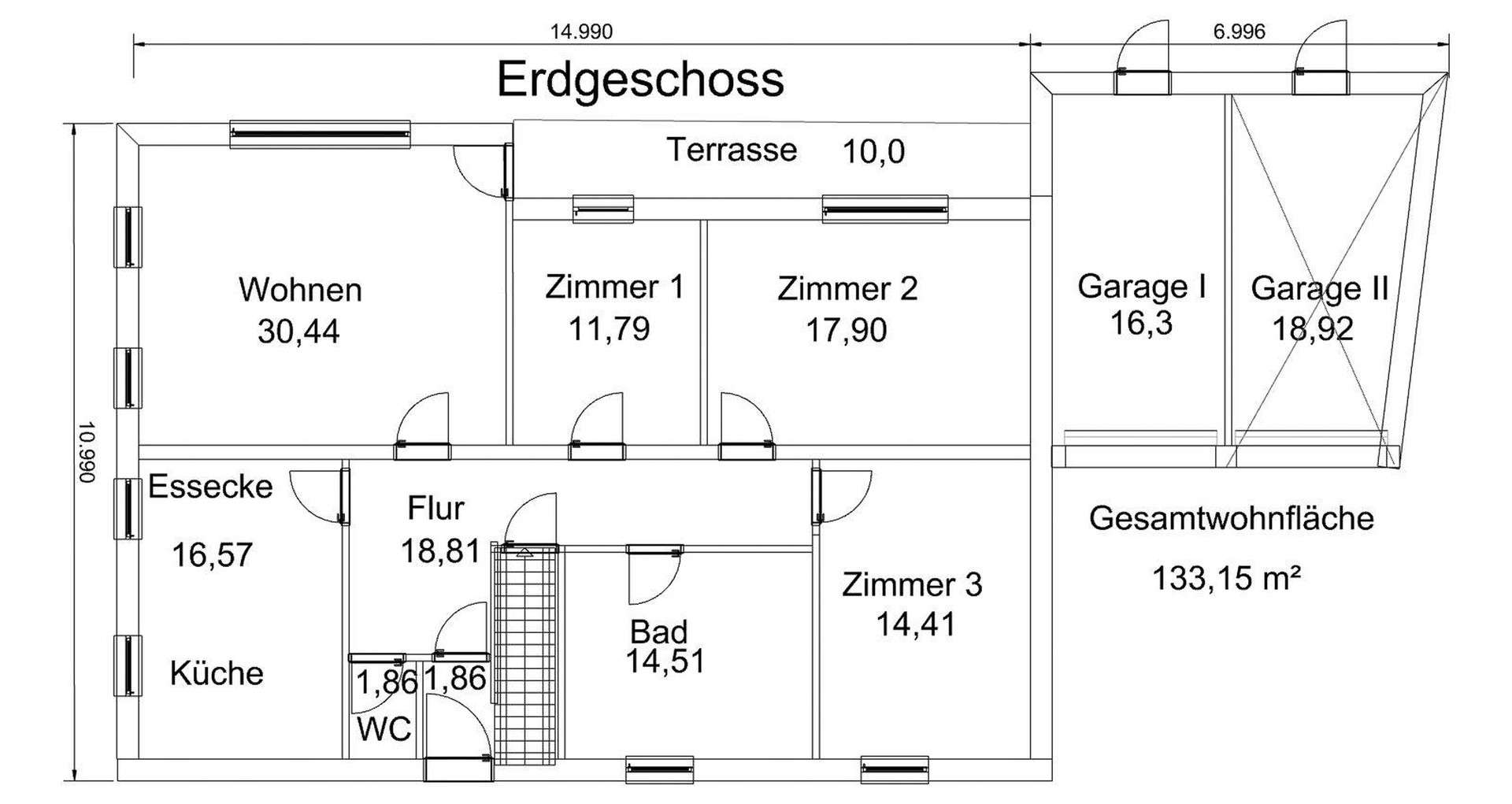 Große Erdeschosswohnung, Kellerräume, Garage, Gartenanteil, Deggendorf Kreis – Bild 4