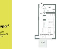 Ideal für Singles: Apartment mit Einbauküche, Südbalkon, TG-Stellplatz + Sharing Spaces – Josef-Felder-Str. 15, 81241 Am Westbad, München – Vorschaubild 2