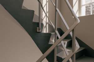 Penthouse mit Dachterrasse, Sichtbeton, Travertinbädern und Fischgrätparkett – Friedrichstraße 112, 40217 Friedrichstadt, Düsseldorf – Vorschaubild 22
