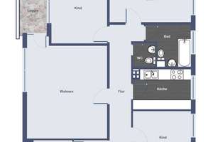 Ruhig gelegene 4-Zimmer ETW im 5. Stock mit Fahrstuhl direkt unterm sanierten Dach – Die vollständige Adresse der Immobilie erhältst du vom Anbieter., 24109 Mettenhof, Kiel – Vorschaubild 24