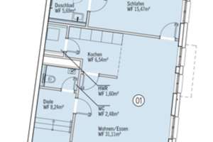 Großzügige 2 Zimmer-Wohnung mit Einbauküche nähe Hofgarten und Rhein – Die vollständige Adresse der Immobilie erhältst du vom Anbieter., 40213 Altstadt, Düsseldorf – Vorschaubild 14
