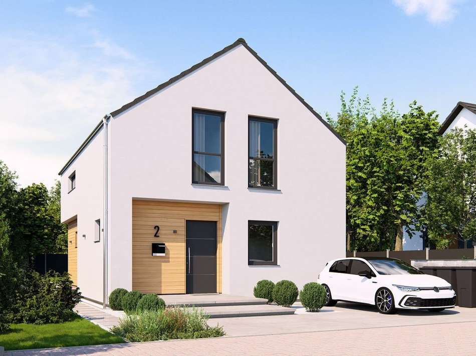 Ansicht Eingang Satteldach