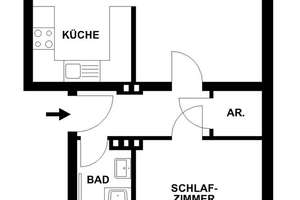 Großzügige 2-Zimmer-Wohnung mit Balkon in Mörsenbroich – Münsterstr. 407, 40470 Mörsenbroich, Düsseldorf – Vorschaubild 4