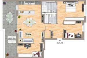 Moderne 4-Zimmer-Penthouse-Wohnung mit Einbauküche, Aufzug und großer Dachterrasse – 51381 Lützenkirchen, Leverkusen – Vorschaubild 13