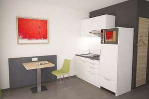 Modern möbliertes Apartment für Studierende/Auszubildende-direkte U-Bahnanbindung – Winterthurer Straße 1, 81476 Forstenried, München – Vorschaubild 3