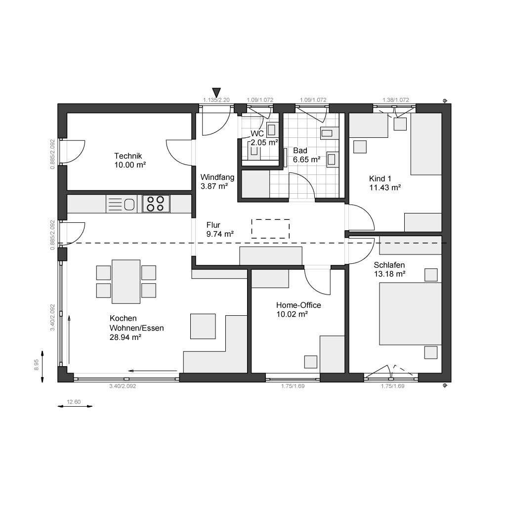 Immobilie in Nörten-Hardenberg - Clever sparen ohne Baustress: Bungalow mit überschaubaren Eigenleistungen. - Bild 2