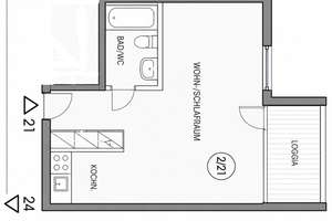 Teilmöblierte 1,5 Zimmer  mit Balkon &  Küche +Optional TG Stellplatz im Dietrich Karee – Duisburgerstr ., 40477 Pempelfort, Düsseldorf – Vorschaubild 15