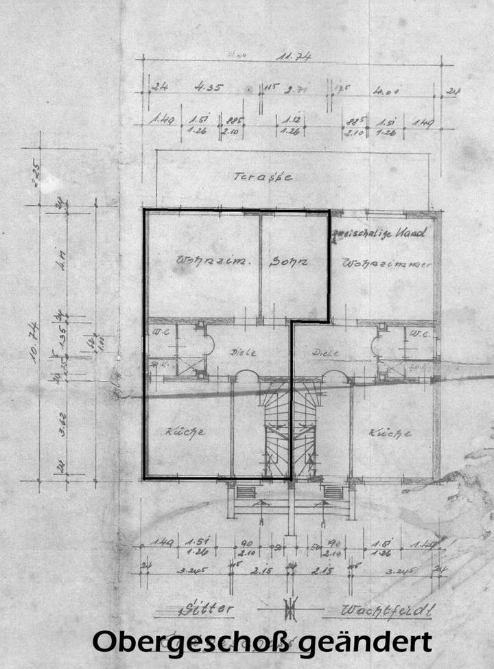 Obergeschoß geändert