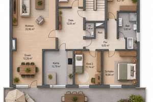 Familientraum in Köln: 5 Zimmer, große Terrasse und viel Gestaltungspotenzial – Rösrather Str. 700a, 51107 Rath/Heumar, Köln – Vorschaubild 2