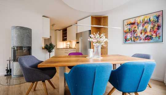 Bild von Stylisches Haus im Haus mit Wow-Effekt! Designer-EBK, Kamin, Dachterrasse mit Fernblick uvm