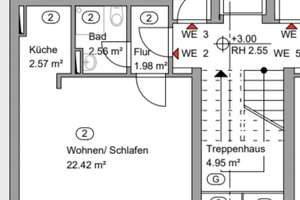 Sanierte 1-Zimmer-Wohnung mit neuer Einbauküche – An der Christuskirche 19, 30167 Nordstadt, Hannover – Vorschaubild 11