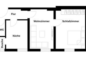 Sofort frei: Renovierte 2-ZKB Altbauwohnung im beliebten Rheingauviertel (Provisionsfrei) – Die vollständige Adresse der Immobilie erhältst du vom Anbieter., 65197 Rheingauviertel / Hollerborn, Wiesbaden – Vorschaubild 11