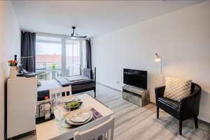 Möbliert: Wohnen auf Zeit: Apartment im 6. OG in Haidhausen – Die vollständige Adresse der Immobilie erhältst du vom Anbieter., 81541 Obere Au, München – Vorschaubild 2