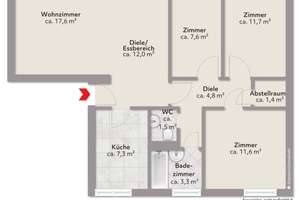Bremen-Huchting: Modernisierte 4-Zimmer-Wohnung mit Loggia – frei ab 01.07 – Die vollständige Adresse der Immobilie erhältst du vom Anbieter., 28259 Sodenmatt, Bremen – Vorschaubild 16