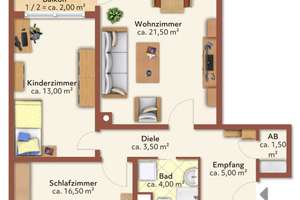 Sonnige und ruhige 3-Zimmer-Wohnung in München-Aubing-Westkreuz – Die vollständige Adresse der Immobilie erhältst du vom Anbieter., 81243 Aubing-Süd, München – Vorschaubild 15