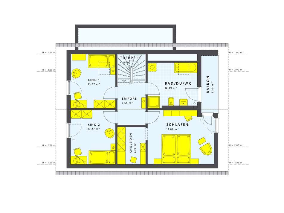 Familienfreundlicher Grundriss
