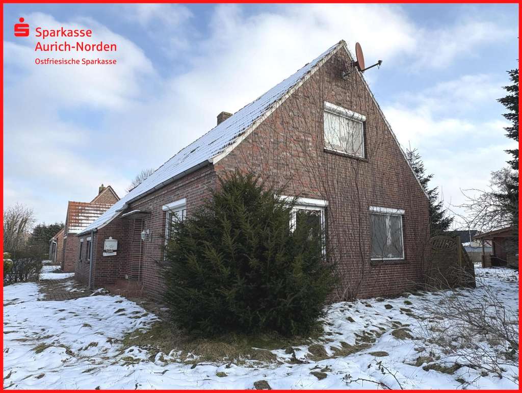 Immobilie in Großheide - Stark sanierungsbedürftiges Landhaus in Westermoordorf - ruhig und ländlich!  - Bild 0