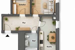 ETW am Volkspark für 1830€/m²! – Die vollständige Adresse der Immobilie erhältst du vom Anbieter., 4249 Großzschocher, Leipzig – Vorschaubild 3