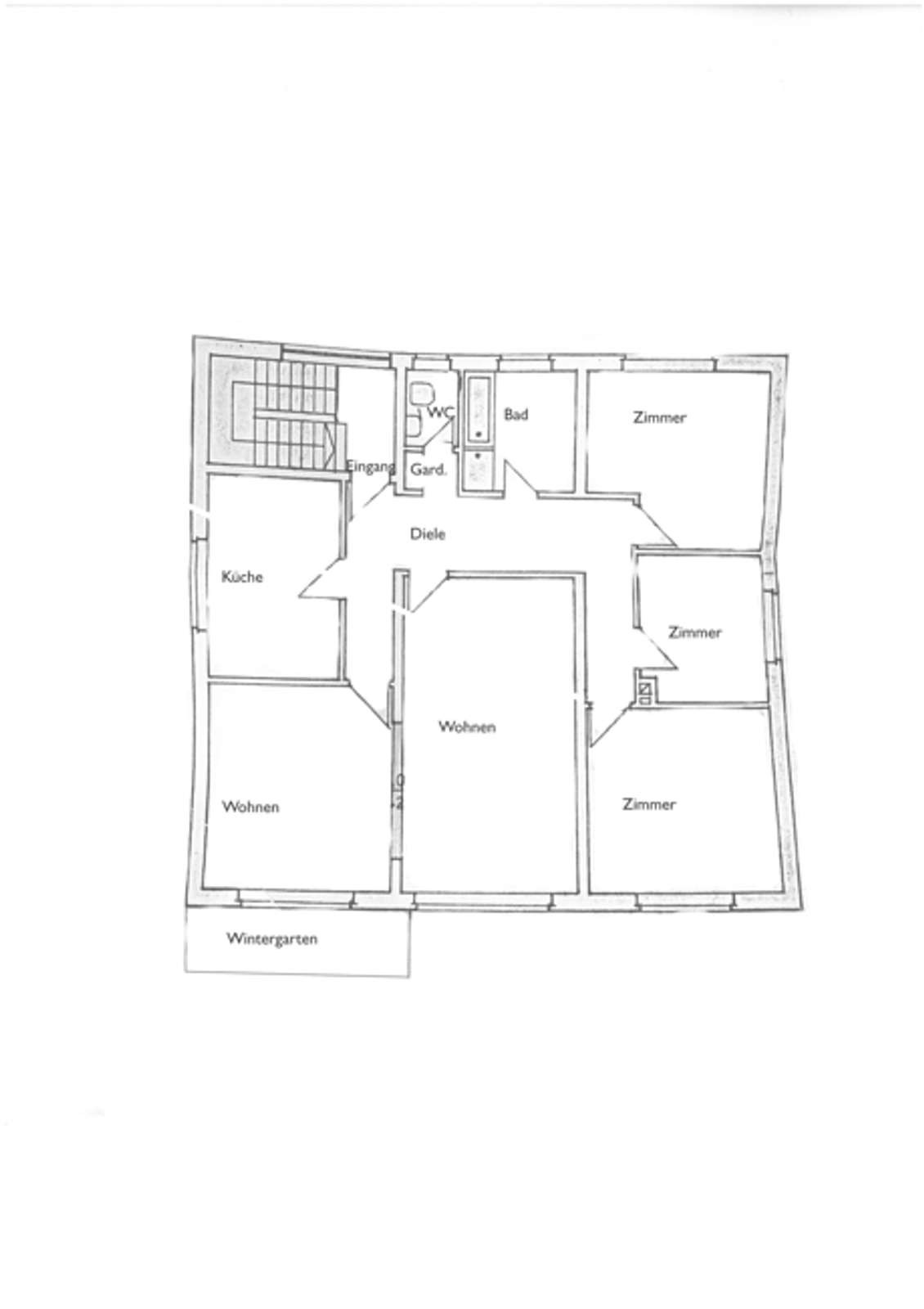 Attraktive 5-Zimmer-Wohnung mit herrlichem Ausblick und Wintergarten in naturnaher Ortsrandlage