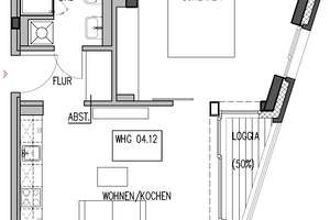 Hafen - Moderne 2 Zimmer Wohnung mit Einbauküche im HAVEKANT – Uferstraße 90, 26135 Osternburg, Oldenburg (Oldenburg) – Vorschaubild 6