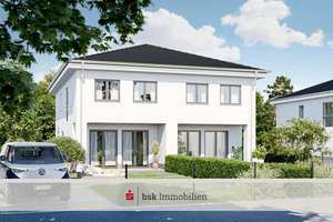Wohnen im Grünen: Neubau-Doppelhaushälfte bei Berlin – Die vollständige Adresse der Immobilie erhältst du vom Anbieter., 14547 Beelitz – Vorschaubild 1