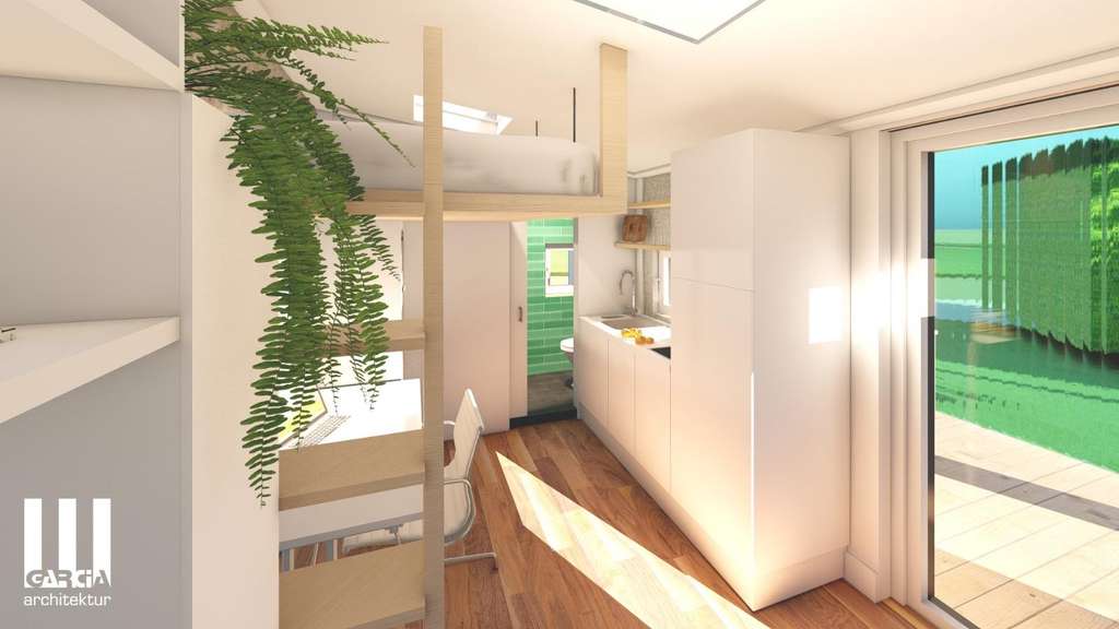 Immobilie in Geltendorf - Modernes Modulhaus in der tetrisOASIS® mit Homeoffice - Wohnen im Grünen mit Schwimmteich & Sauna - Bild 2